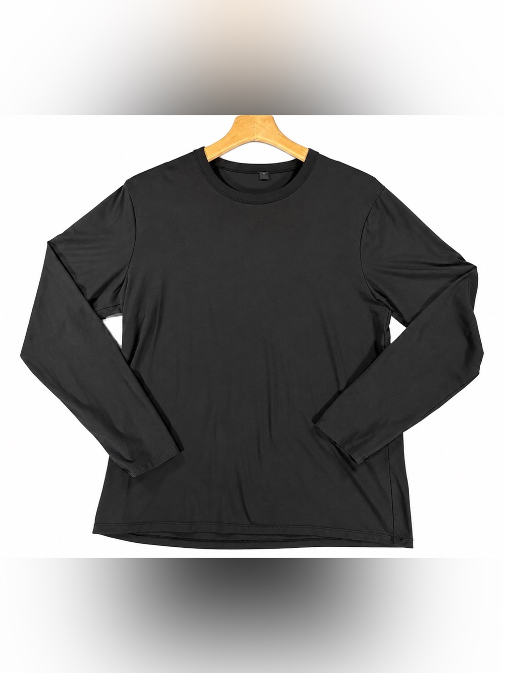 Lululemon Black Long Sleeve Crew Neck Shirt Men’s Size L Athletic Workout
